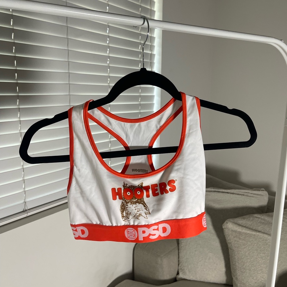 PSD White and Orange Sports Bra